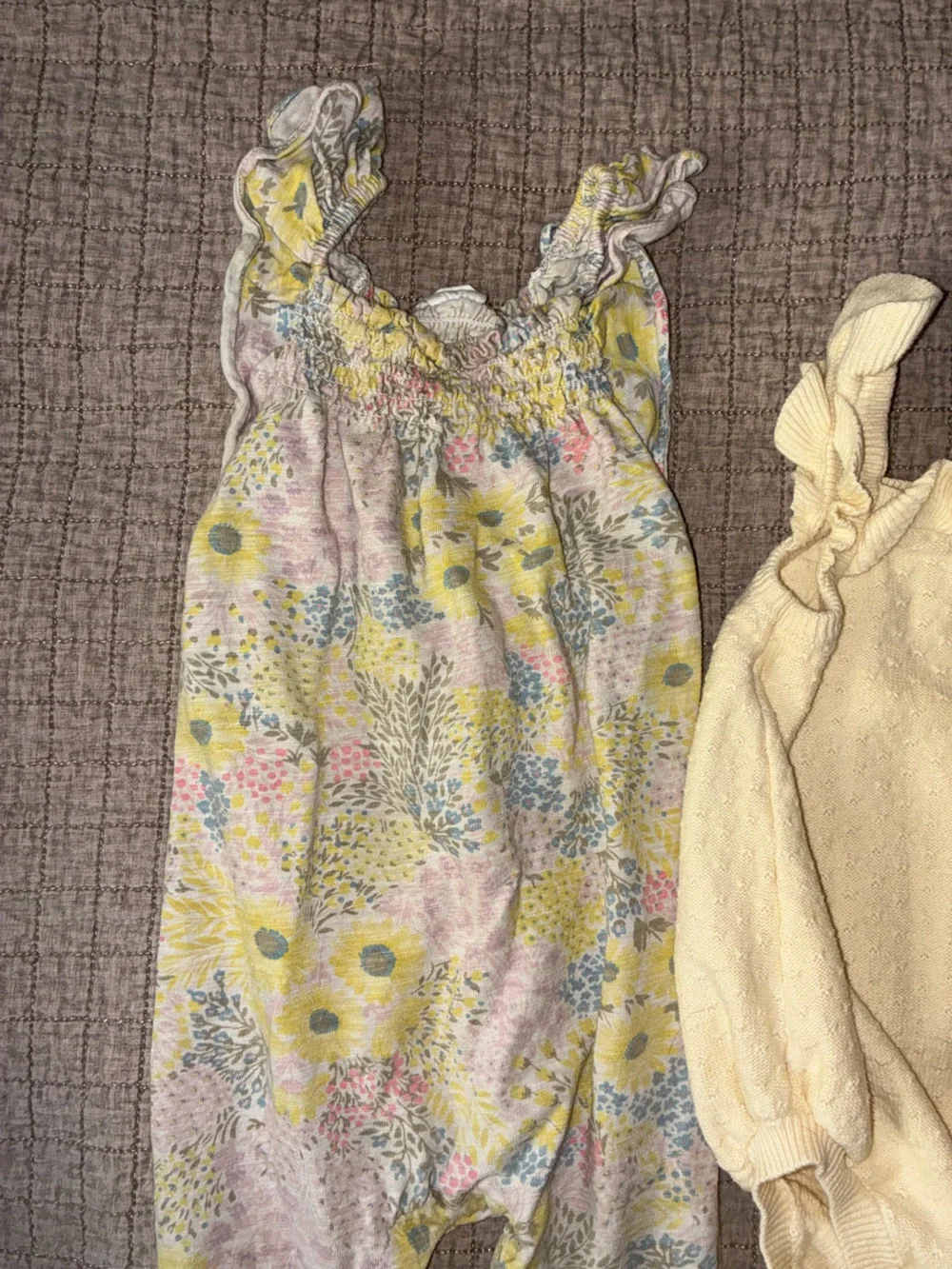GAP Yellow Floral and Cream Kids Matching Set
